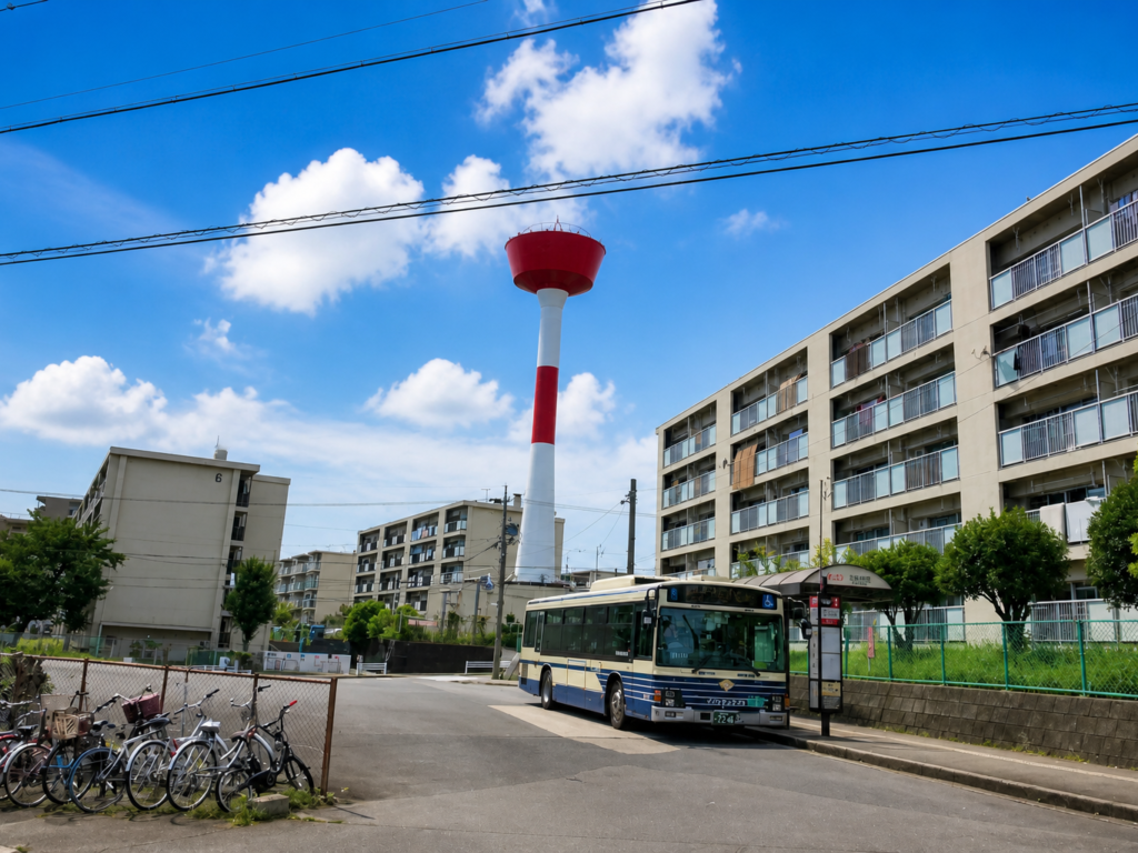 本地住宅バス停